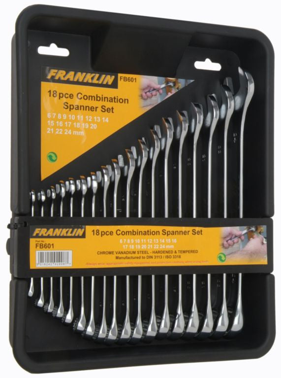 Franklin Tools 18pc Combination Spanner Set FB601