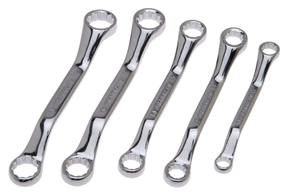 Franklin Tools 5pc Short Ring Spanner Set FT575