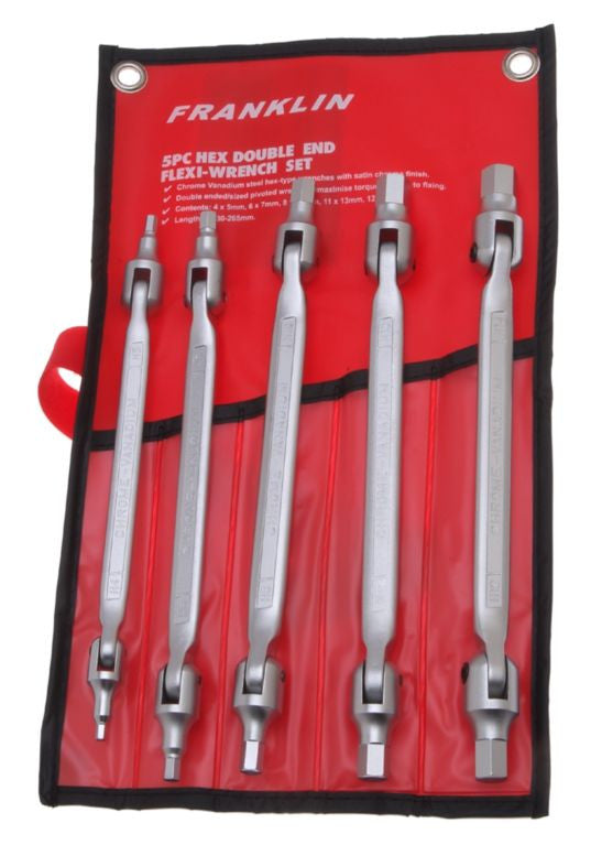 Franklin Tools 5pc Flexi Hex Bit Wrench Set FT596