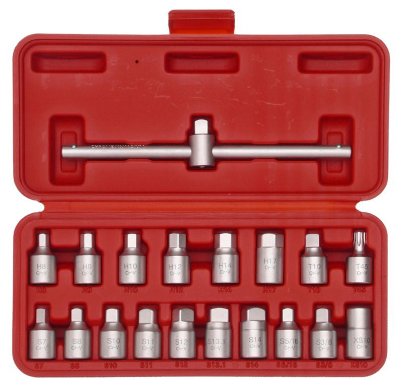 Franklin Tools 19pc Drain Plug Key Set TA319