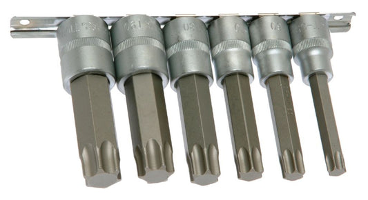 Franklin Tools 6pc Long Star Bit Skt Set 1/2"dr TA564