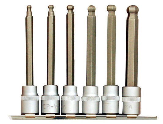 Franklin Tools 6pc Long Ball End Bit Sockets 3/8"dr TA566