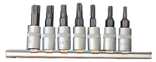Franklin Tools 7pc Star Bit Skt Set 1/4"dr TA569