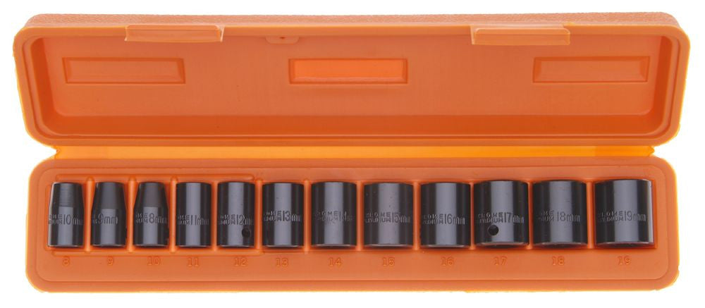 Franklin Tools 12pc Impact Skt 8-19mm 3/8" TA805