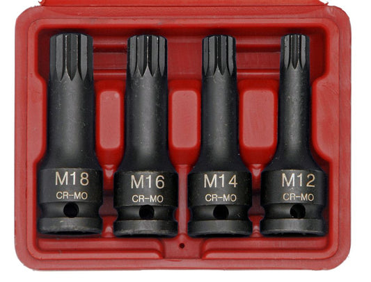 Franklin Tools 4pce  Impact Spline Bit Set TA814