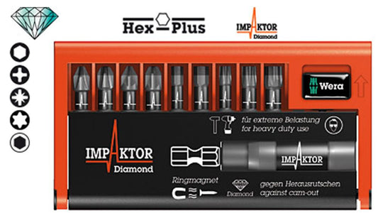 Franklin Tools WERA Impaktor Bit Set 10 pce V57680