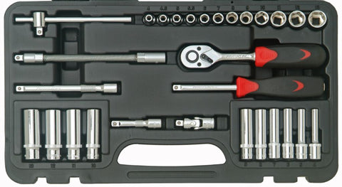 Franklin Tools 29pc Socket Set 72T 1/4" dr XL1430