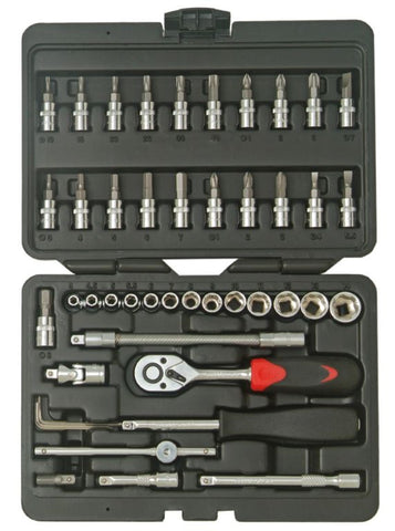 Franklin Tools 46pc Socket Set 72T 1/4" dr XL1446
